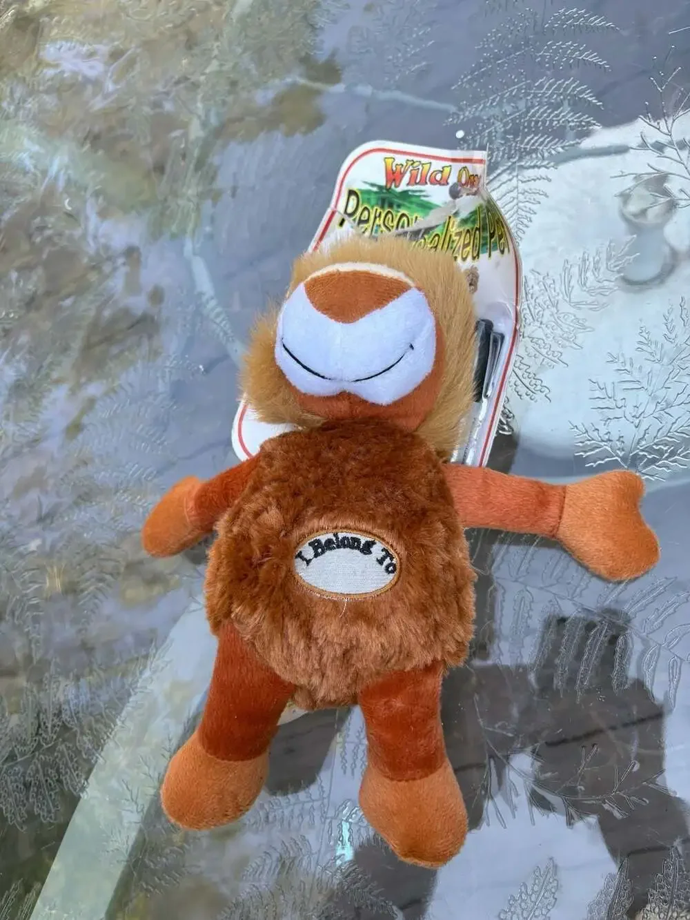 Wild One Personalized Pet Lion Plush Toy New with Tag